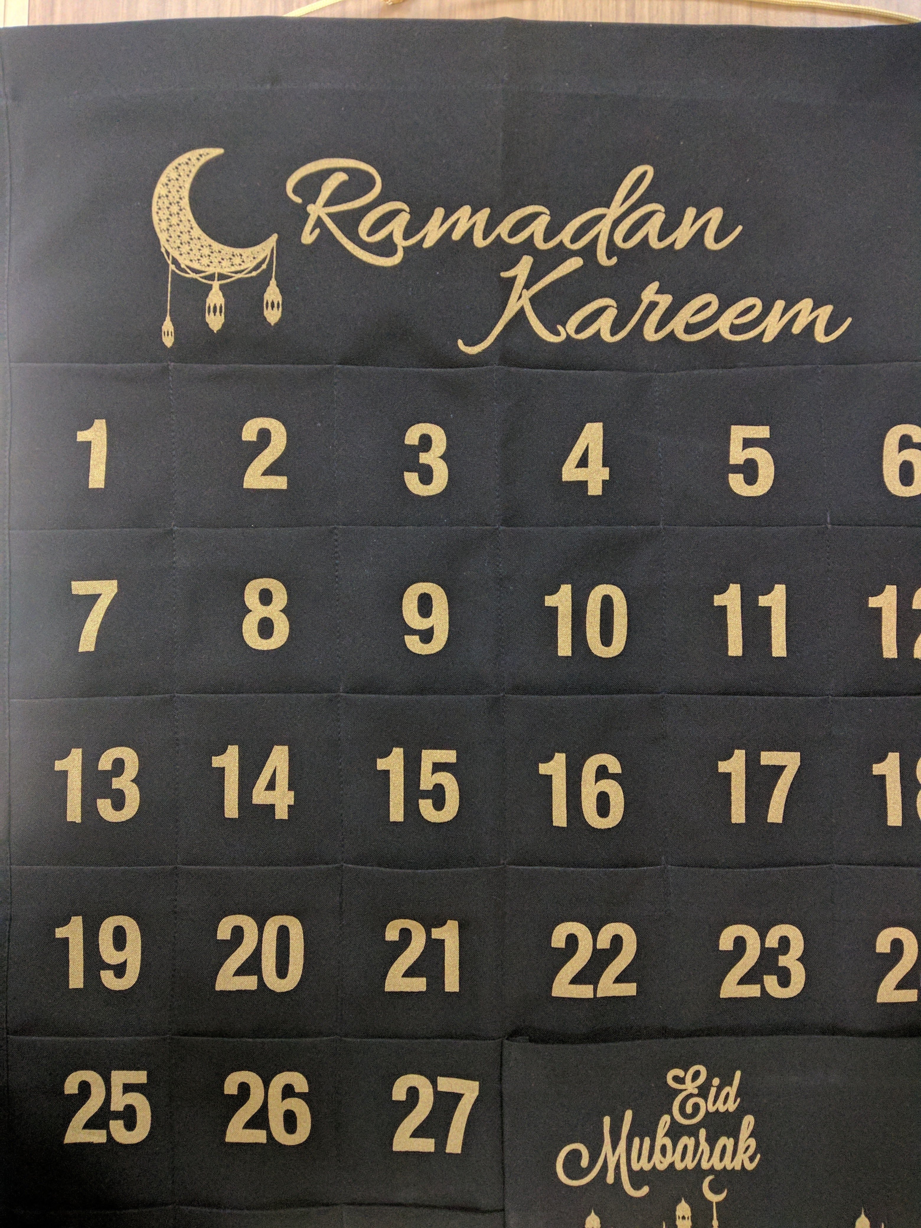 Ramadan Advent Calendar - Black