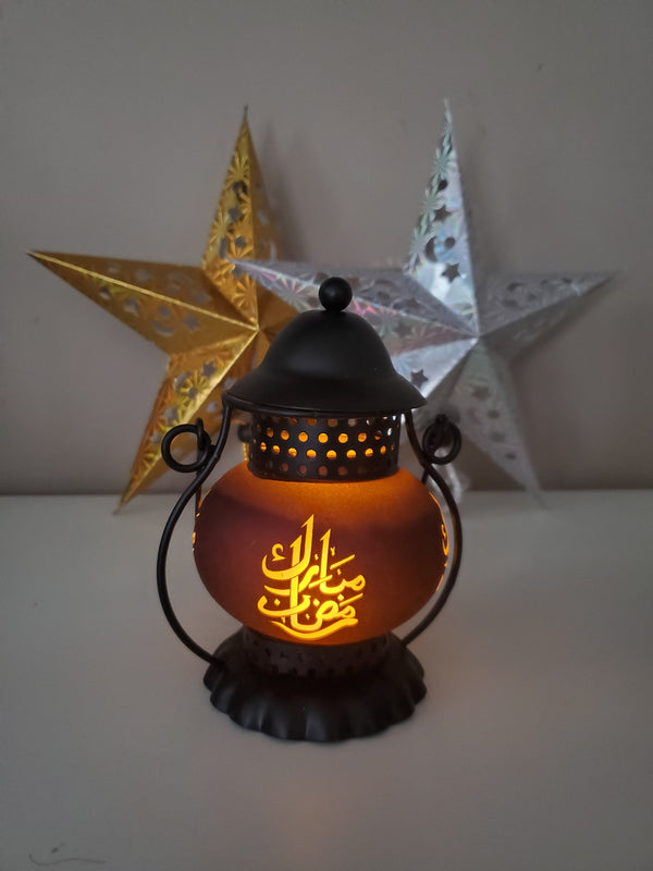 Traditional Style Mini Lantern - Orange