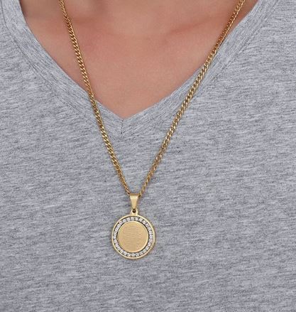 4 Quls Medallion Necklace - Gold