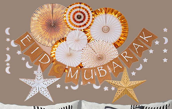 Eid Banner, Fan, Star & Garland Kit