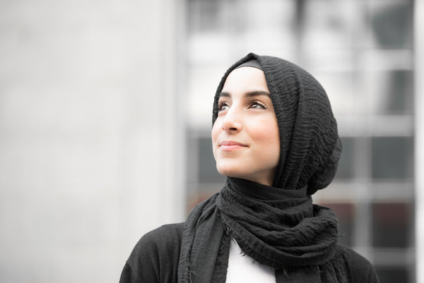 Premium Cotton Hijab- Black