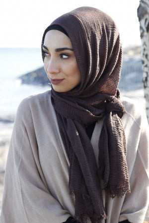 Premium Cotton Hijab - Espresso