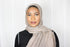 Premium Cotton Hijab with Pearl- Sandy Beige