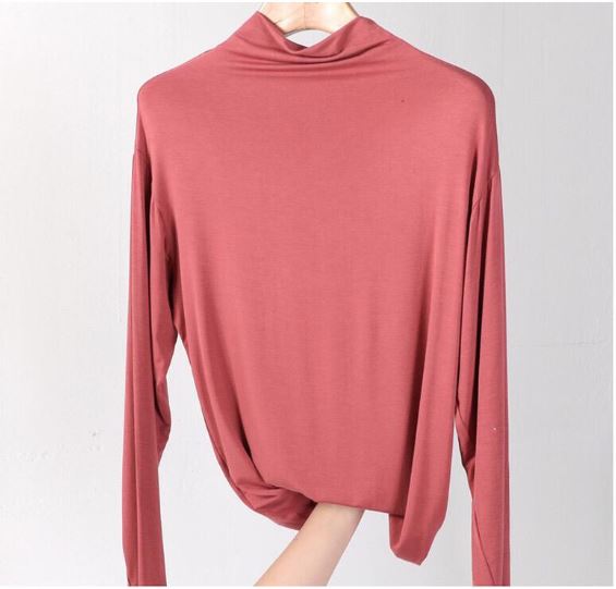 Basic Top Turtle Neck - Indian Red