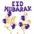 Eid Mubarak Foil Balloon Kit - Purple