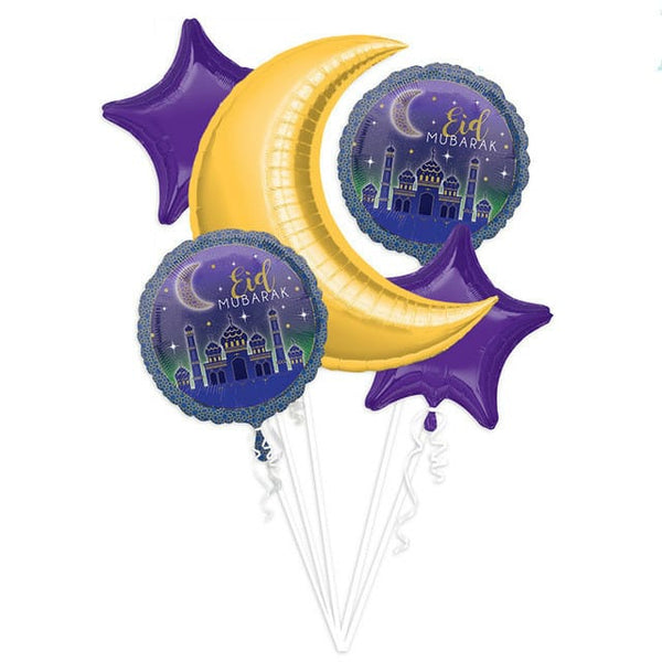 Eid Mubarak Foil Balloon Kit - Blue