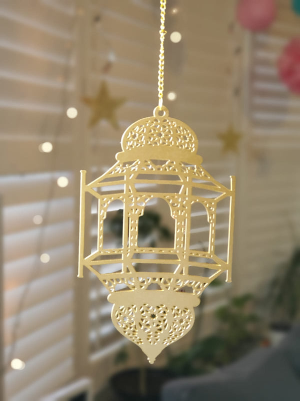 Gold Hanging Lantern