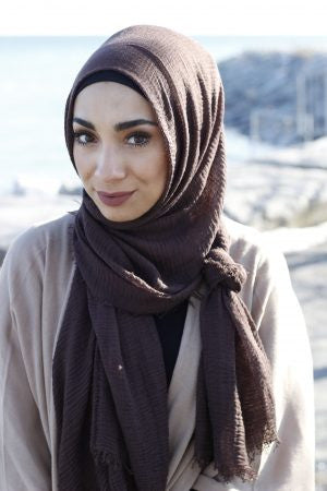 Premium Cotton Hijab - Espresso