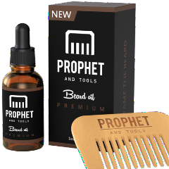 Prophet and Tools Beard Oil and Comb Set - 30ml/1OZ - Original Premium Edition